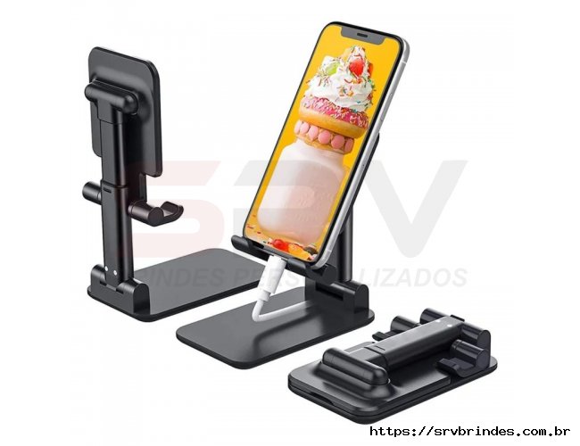 Suporte Celular de Mesa Retr�til Dobr�vel M�vel Tablet